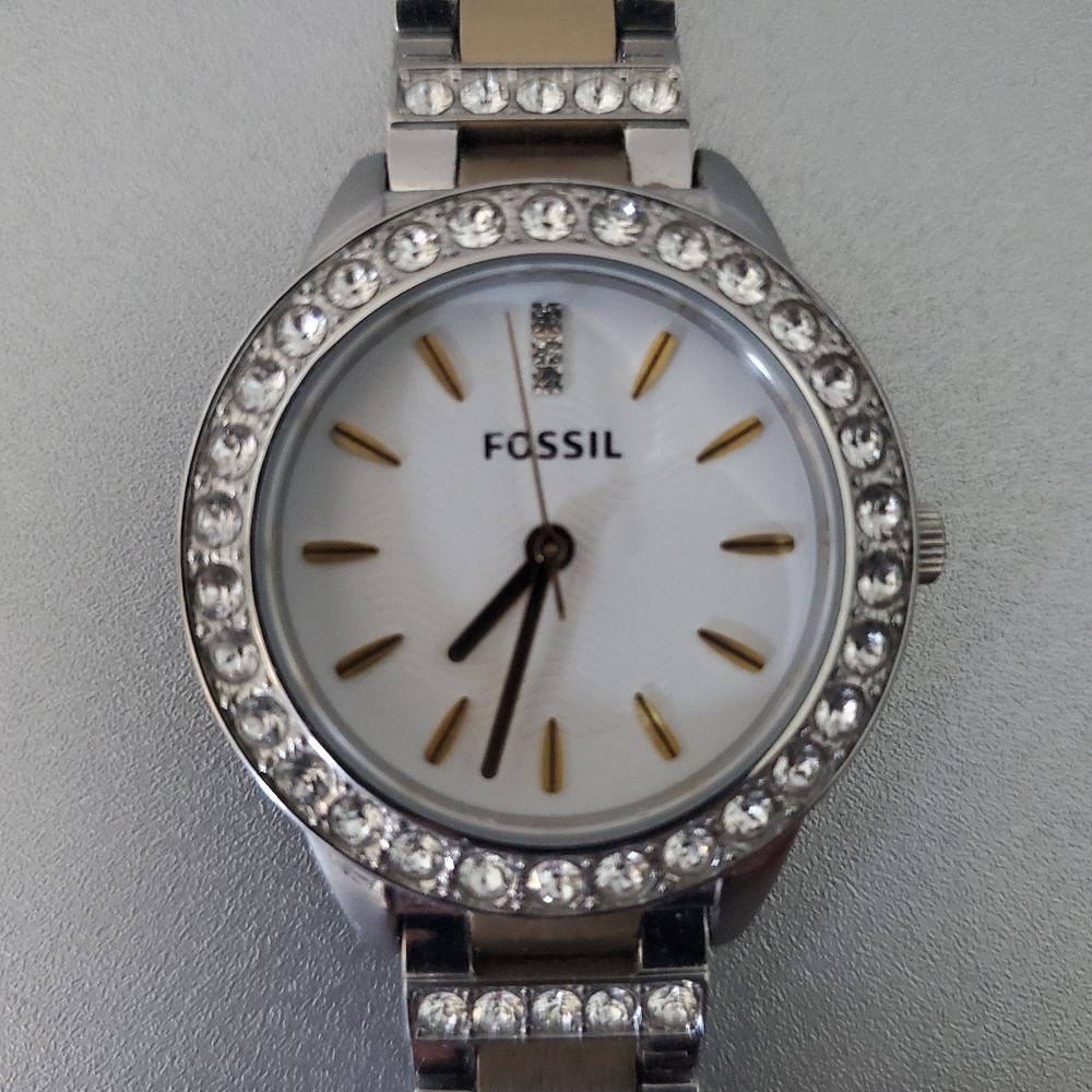Fossil Jesse Crystal Two-tone Quartz ES2409 Women’s Watch